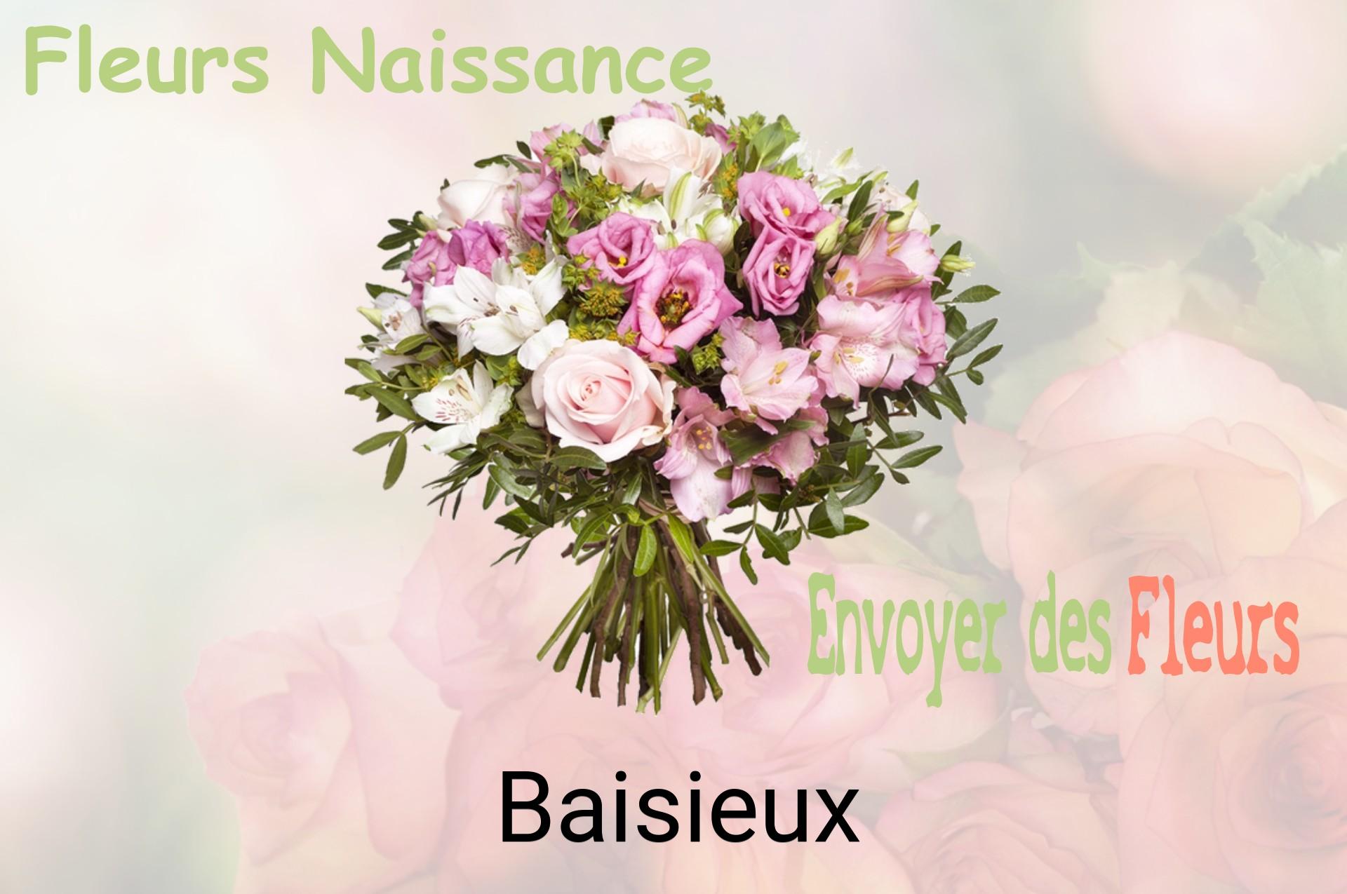 Bouquet de fleurs de naissance livré à Baisieux